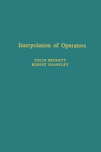 Enlarge image Cover: Interpolation of Operators - Academic Press