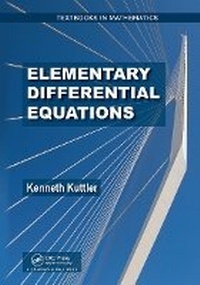 Enlarge image Cover: Elementary Differential Equations - Chapman & Hall/CRC