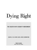 Cover: Dying Right - Routledge
