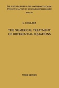 Cover: The Numerical Treatment of Differential Equations - Springer