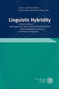 Cover: Linguistic Hybridity - Universit&auml;tsverlag Winter