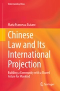 Cover: Chinese Law and Its International Projection - Springer