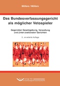 Cover: Das Bundesverfassungsgericht als m&ouml;glicher Vetospieler - Verlag f&uuml;r Verwaltungswissenschaft