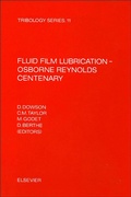 Cover: Fluid Film Lubrication - Osborne Reynolds Centenary - Elsevier