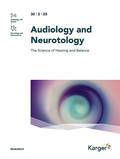 Abbildung von: Audiology and Neurotology - S. Karger