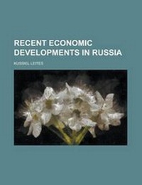 Enlarge image Cover: Recent Economic Developments in Russia - Rarebooksclub.com