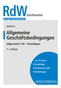 Abbildung von: Allgemeine Geschäftsbedingungen - Boorberg