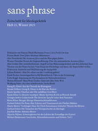 Enlarge image Cover: sans phrase - ça-ira-Verlag