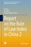 Cover: Report on the Rule of Law Index in China 2 - Springer