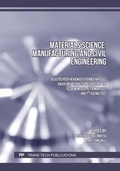 Cover: Materials Science, Manufacturing and Civil Engineering - Trans Tech Publications Ltd