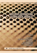 Cover: Materials Research and Technological Progress - Trans Tech Publications Ltd