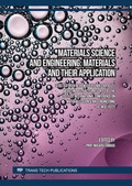 Cover: Materials Science and Engineering: Materials and their Application - Trans Tech Publications Ltd