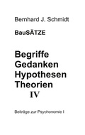 Cover: Begriffe - Gedanken - Hypothesen - Theorien IV - BoD - Books on Demand