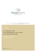 Cover: A wonderful world: Neue M&ouml;glichkeiten, neues Recht, neue Herausforderungen - buch & netz