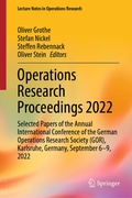 Cover: Operations Research Proceedings 2022 - Springer