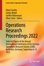 Cover: Operations Research Proceedings 2022 - Springer