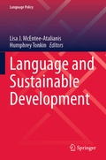 Cover: Language and Sustainable Development - Springer
