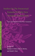 Cover: Studies On The Paratextual Features Of Early New Testament Manuscripts - Brill