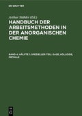 Cover: Spezieller Teil: Gase, Kolloide, Metalle - De Gruyter