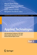 Cover: Applied Technologies - Springer