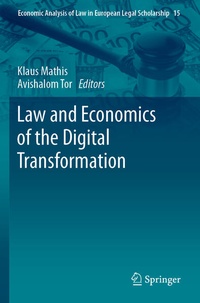 Enlarge image Cover: Law and Economics of the Digital Transformation - Springer
