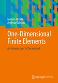 Cover: One-Dimensional Finite Elements - Springer Vieweg