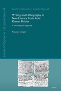 Cover: Writing and Orthography in Non-Literary Texts from Roman Britain - Reichert Verlag