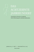 Cover: Das achtzehnte Jahrhundert - Wallstein