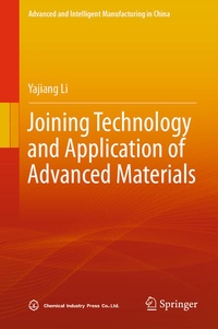 Enlarge image Cover: Joining Technology and Application of Advanced Materials - Springer