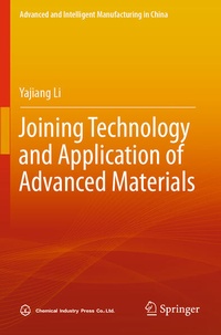 Enlarge image Cover: Joining Technology and Application of Advanced Materials - Springer