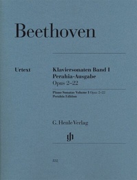 Abbildung von: Ludwig van Beethoven - Klaviersonaten, Band I, op. 2-22, Perahia-Ausgabe - Henle, Günter