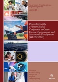 Cover: Proceedings of the 3rd International Conference on Green Energy, Environment and Sustainable Development (GEESD2022) - IOS Press,US