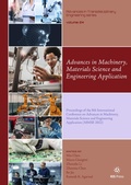 Cover: Advances in Machinery, Materials Science and Engineering Application - IOS Press,US
