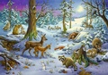Cover: Sticker-Adventskalender - Tiere im Winterwald - Coppenrath