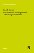 Cover: Geschichte der philosophischen Terminologie - Meiner