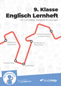 Cover: 9. Klasse Englisch Lernheft - StudyHelp Verlag