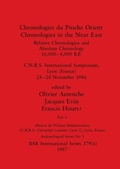 Cover: Chronologies du Proche Orient / Chronologies in the Near East, Part ii - British Archaeological Reports Oxford Ltd