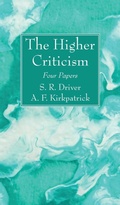 Cover: The Higher Criticism - Wipf & Stock Publishers