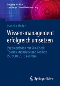 Abbildung von: Wissensmanagement erfolgreich umsetzen - Springer Gabler