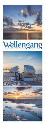 Abbildung von: Wellengang - Ein Spaziergang entlang der Küste Triplet-Kalender 2024 - Ackermann Kunstverlag