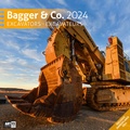Cover: Bagger Kalender 2024 - 30x30 - Ackermann Kunstverlag