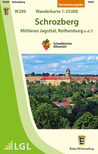 Abbildung von: W209 Schrozberg - Mittleres Jagsttal, Rothenburg o.d.T. - Schwäbischer Albverein