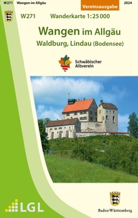 Abbildung von: W271 Wangen im Allgäu - Waldburg, Lindau (Bodensee) - Schwäbischer Albverein
