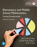 Cover: Elementary and Middle School Mathematics: Teaching Developmentally, Global Edition - Pearson Education Limited