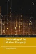 Cover: The Making of the Modern Company - Hart Publishing