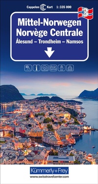 Abbildung von: Kümmerly+Frey Regional-Strassenkarte 3 Mittel-Norwegen 1:335.000 - Hallwag Kümmerly+Frey
