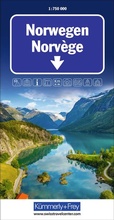 Cover: K&uuml;mmerly+Frey Strassenkarte Norwegen 1:750.000 - Hallwag K&uuml;mmerly+Frey