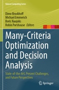 Cover: Many-Criteria Optimization and Decision Analysis - Springer