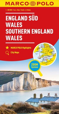 Abbildung von: MARCO POLO Regionalkarte England Süd, Wales 1:300.000 - MARCO POLO ein Imprint von MAIRDUMONT