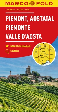 Abbildung von: MARCO POLO Regionalkarte Italien 01 Piemont, Aostatal 1:200.000 - MARCO POLO ein Imprint von MAIRDUMONT